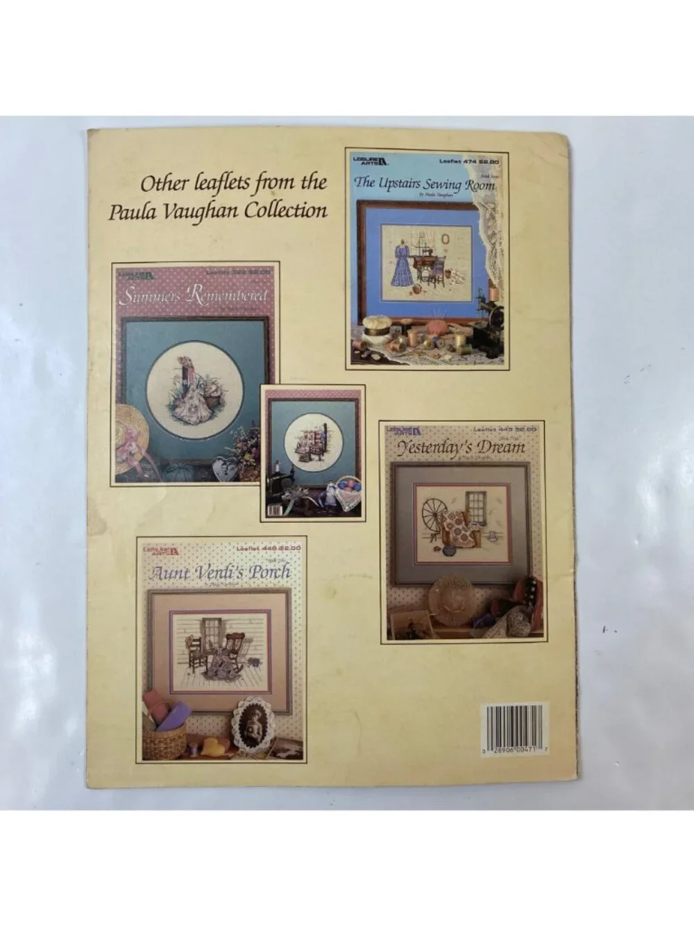 Leisure Arts Paula Vaughan Cross Stitch Leaflet 